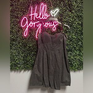 No boundaries polka dot mini dress